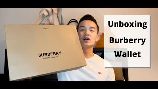 Unboxing Burberry Wallet  DANNY YU [upl. by Trebma]