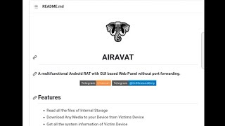 How to make AIRAVAT RAT 🐁 and Android access read caption 🪄 trending explore tech technology [upl. by Uht]