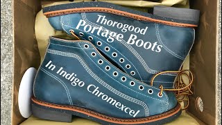 Thorogood Portage Boots Review in Indigo Chromexcel [upl. by Esnohpla]