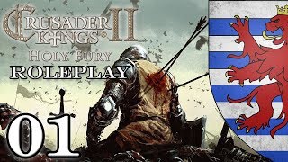 Lets Play Crusader Kings 2 II Holy Fury  CK2 Roleplay Gameplay  Lusignan Dynasty Episode 1 [upl. by Sonaj]