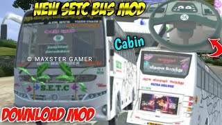 NEW SETC SEATER NON AC BUS MOD FOR BUSSID🤩DOWNLOAD MODNEW BUS MOD FOR BUSSIDbussidmods [upl. by Kimura25]