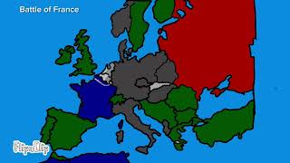 Ww2 alternate timeline part 2 at 150 subs 100 special mapping war ww2 europe [upl. by Noryb53]