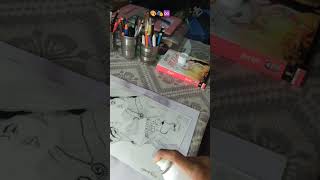 How to apply fixative spray ❤️‍🔥art drawing sketch fineart fixativespray [upl. by Eilegna]