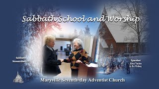 Maryville Seventhday Adventist Church Sabbath School and Worship service on November 27 2021 [upl. by Shawnee678]