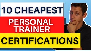 The Top 10 Cheapest Personal Training Certifications In 2023 [upl. by Atews]