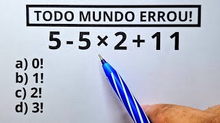 5 QUESTÕES DE MATEMÁTICA BÁSICA  Nível 1  ProfMarcelo [upl. by Staci]