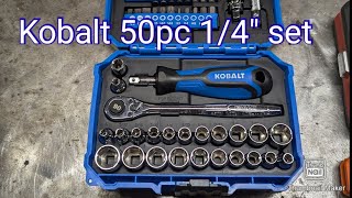 Kobalt 50 PC SAEMetric 14quot set item5996331 [upl. by Asir]