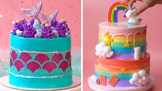 How To Make Cake For Your Coolest Family Members  Yummy Birthday Cake Hacks  So Yummy [upl. by Hereld]