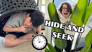 HIDE AND SEEK IN A BEACH MANSION  TIME TRIAL CHALLENGE [upl. by Aretina]