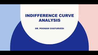 Indifference curve analysis [upl. by Trinl]