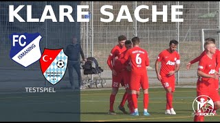 Klassenunterschied beim ExRivalen  FC Ismaning  Türkgücü München Testspiel [upl. by Leugimesoj269]