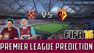 West Ham vs Watford  Fifa 16 Prediction [upl. by Lika]