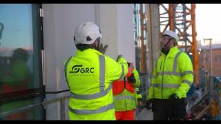 GRC GFRC installation glass reinforced concrete [upl. by Karlan]