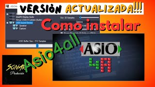 Como descargar e instalar el Asio4all Versión Actualizada [upl. by Suivatnom]