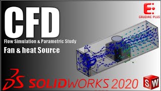 Optimize Your Fan amp Heat Sink with CFD Conjugate Heat Transfer Analysis in SolidWorks [upl. by Blakelee]