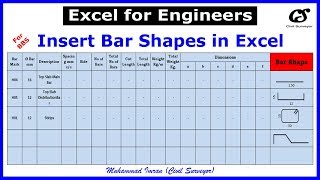 How to Insert Bar Shapes in Excel BBS [upl. by Annice718]