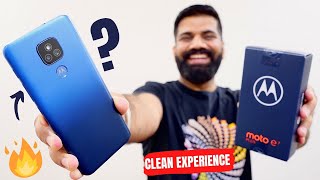 Moto E7 Plus Unboxing amp First Look  A Clean Experience🔥🔥🔥 [upl. by Klusek360]