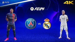 FIFA 24  PSG vs Real Madrid  UEFA Champions League  PS5™ Gameplay 4K60 [upl. by Yolane]