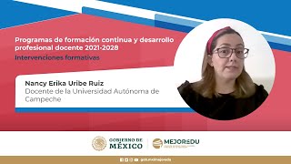 Intervenciones Formativas  Mejora del quehacer docente [upl. by Ahsyekal]