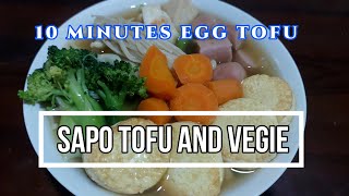 ASEAN EASY EGG TOFU  SAPO TOFU AND VEGIE [upl. by Nivad]