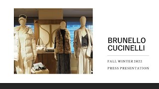 2022 BRUNELLO CUCINELLI  ブルネロ クチネリ FALL WINTER PRESS PRESENTATION（展示会レポート） [upl. by Gitt]