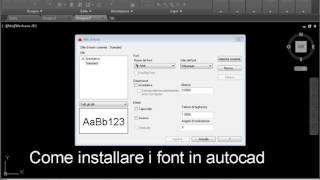 Come installare i font in autocad [upl. by Oicanata202]