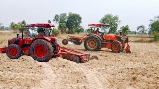 Video YouTube video upload tractor kubuta plowing in the field [upl. by Mayrim357]