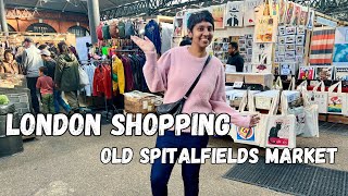 London Markets  Old Spitalfields Market Shopping Handcrafted artwork accessories fashion amp more [upl. by Lauretta]