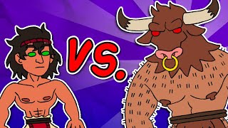 Theseus Vs The Minotaur  Greek Mythology Explained [upl. by Orsino]