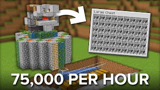 Minecraft Easy Cobblestone Farm Tutorial  Fully Automatic [upl. by Beal888]