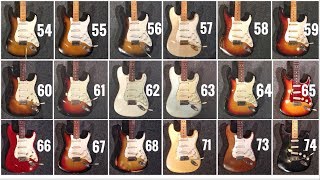 The 20 Greatest Fender Stratocasters of all time [upl. by Niltak]