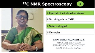 13C NMR spectroscopy Equivalent set of carbon atoms and nature of signal [upl. by Luciana]