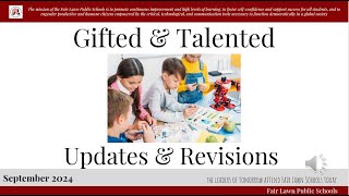 Gifted Talented Revisions September 2024 [upl. by Oeniri]