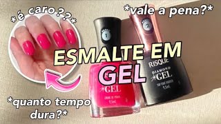 PASSEI ESMALTE EM GEL SEM CABINE UV PELA PRIMEIRA VEZ VALE A PENA QUANTO TEMPO DUROU [upl. by Aneela]