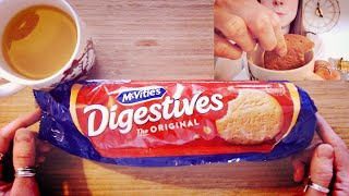 ASMR Digestive Biscuits and a Cup of Tea  Whispering  Eating  Drinking  Dunking Biscuits [upl. by Wendelin699]