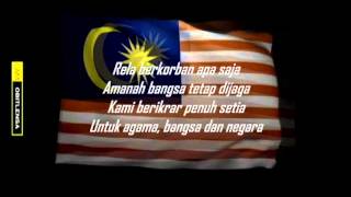 SetiaLagu Patriotik Malaysia instrumental with lyrics [upl. by Wynnie790]