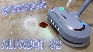 AlfaBot S2  Mop elettrico a batteria  Lavaggio pavimenti semplice e veloce  Recensione [upl. by Orran]