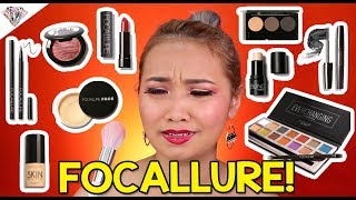 TIPID MAKEUP  PHP 125 FULL COVERAGE FUNDA MURA O MAPAPAMURA FULL FACE USING FOCALLURE [upl. by Nwahsal]