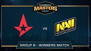 Astralis vs NaVi  Overpass  Group B  DreamHack Masters Malmö 2017 [upl. by Nalniuq]