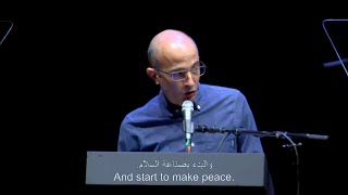 Yuval Noah Harari Speaks Up for Peace  IsraeliPalestinian Rally  1 July 2024 [upl. by Lynden]