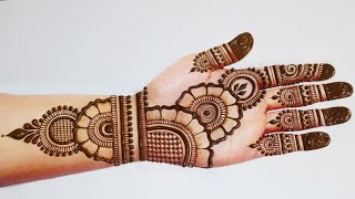 Very Easy Stylish Mehndi design  Simple Mehandi design Mehandi ka design Mehndi designs Mehandi [upl. by Aikemet]