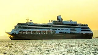 Ms Zaandam Cruise Ship leaves Port of Spain Trinidad  Ship Arrivals [upl. by Garek]