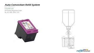 HP 65 65XL 805 304 123 Auto Refill for HP Deskjet 3720 3722 3723 3752 3755 3730 [upl. by Lamarre]