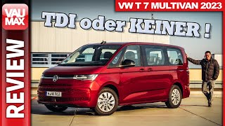 VW T7 Multivan 2023  TDI oder keiner  Review  Fahrbericht  VauMaxTV [upl. by Hoem844]