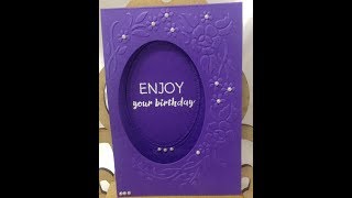 NEW LAUNCH Presscut Embossing Folder amp Die Cut 109 Poppyfield Card Crafts [upl. by Ylecara]