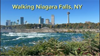 Walking Around Niagara State Park in Niagara Falls NY USA [upl. by Rehpotsirh]