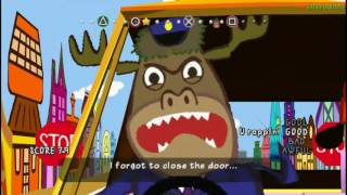 Parappa the Rapper PSP CAR RAP Good rank [upl. by Kanya]