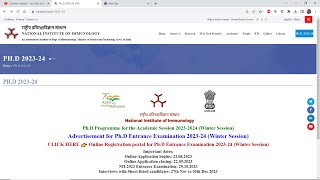 NII PhD Entrance Examination notification out for 2024  Admission to PhD Programme WinterSession [upl. by Bobbee]