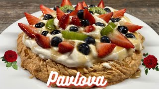 Easy Romantic GlutenFree PAVLOVA CAKE for Valentinequots day  fruity maple syrup delight [upl. by Reyem47]