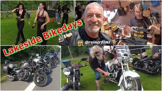 2024 Lakeside Bikedays Mainhausen Bikertreffen Motorradtreffen mit Fahrvideo [upl. by Holcman]